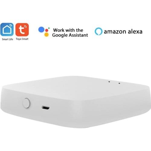 Tuya Multi-mode Smart Gateway ZigBee 3.0 Bluetooth-compatible Mesh Hub Work with Tuya Smart App Voice Control Alexa Google Home