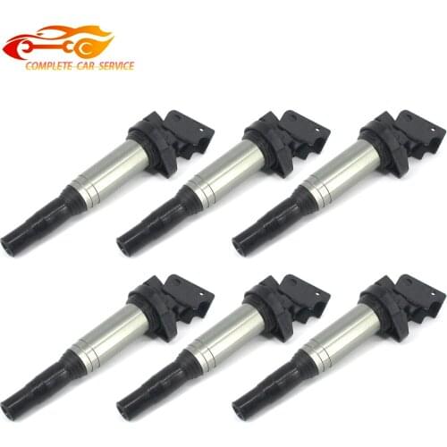 12138616153 6PCS Ignition Coil Kit Suit For BMW 128i 328i 535i X5 UF592 UF-592