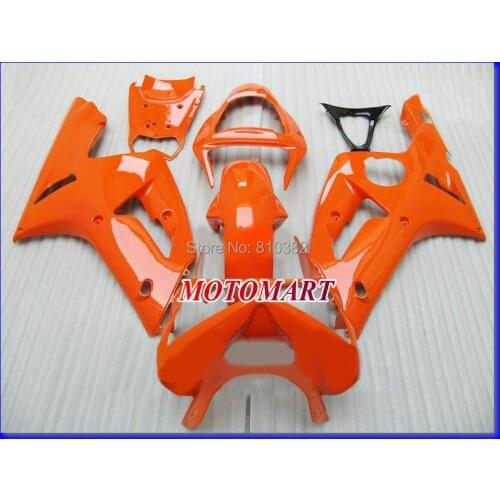 Injection mold Fairing kit for KAWASAKI Ninja ZX6R 03 04 ZX6R 636 2003 2004 Fashion orange ABS Fairings set +7 gifts SQ59