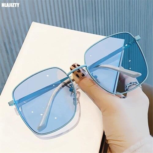 NLAJIZTY Women's Sunglasses Transparent Glasses