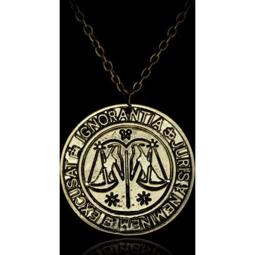 Movie Libra Pendant Necklaces Fashion Charm Men Women Classic Jewelry Trendy Necklace Alloy