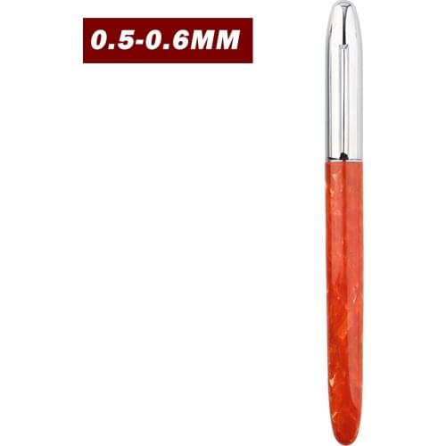 Mojiang Submarine fountain pen Bronze Cap Celluloid Rod EF bent nib Boxed Business Writing Gifts Ink Delicate Pens sliver cap