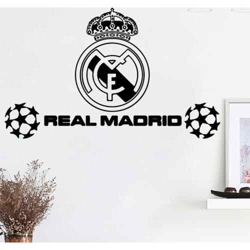 Real madrid Wall Art Stickers Decal Decor Vinyl Poster Mural removeable Custom DIY Kids gift