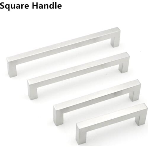 Kichen Cabinet Drawer Handles Knobs Brushed Nickel 2"~11.3"Bathroom Cabinet Door Handles Furniture Office Desk Drawer Pulls