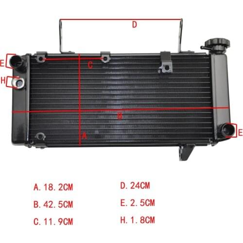 Motorcycle Parts Aluminium water Cooling Radiator For Suzuki SV1000 SV1000N 2003-2007 SV 1000 N