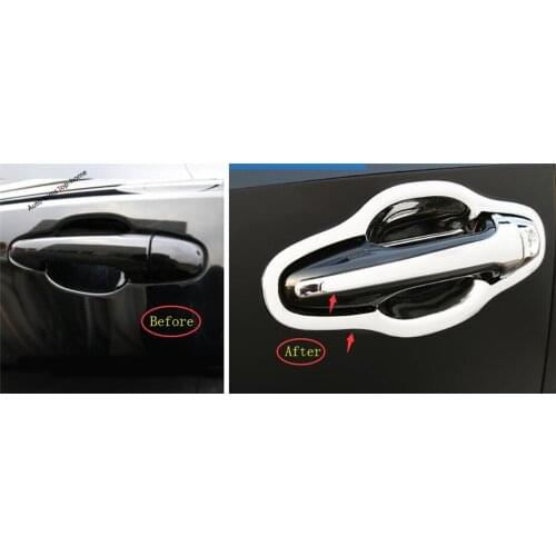 Yimaautotrims Outside Door Pull Doorknob + Handle Bowl Cover Trim Fit For Toyota Highlander KLUGER 2014 2015 2016 ABS Exterior