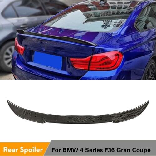 Carbon Fiber Rear Trunk Spoiler Boot Lip Wing For BMW 4 Series F36 GT Gran Coupe 2014 - 2019 Rear Spoiler