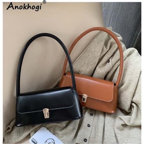 Ladies New Style Retro Small Square One Shoulder PU Bag 4 Colors Fashion Handbag