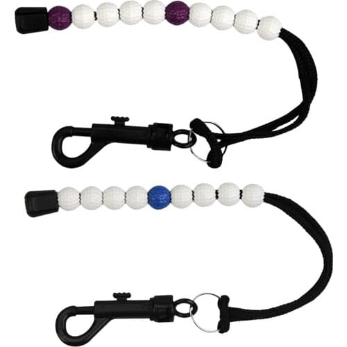 2pcs Golf Stroke Bead Score Counter Counting Tool Bracelet Bag Tag Accessory Golf Accessories Training Aids