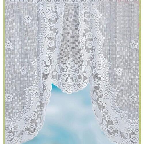 2020 NewC type warp knitted lace knitted coffee curtain kitchen curtain cupboard curtain lace curtain half curtain small curtain