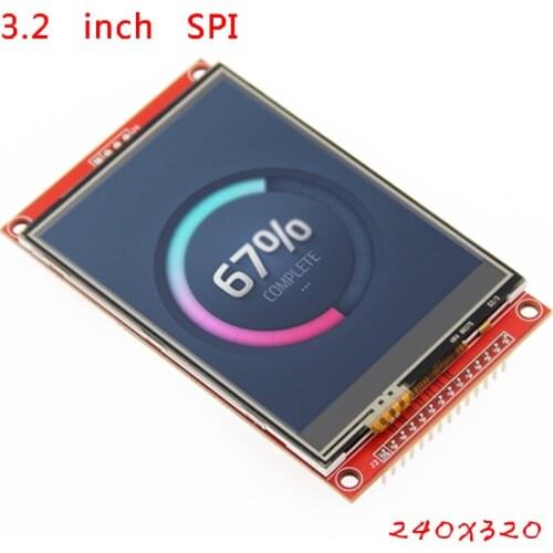 3.2 inch TFT LCD Module with Touch ILI9341 Driver 240(RGB)*320 SPI Port Interface (9 IO) Touch IC XPT2046 For Raspberry PI