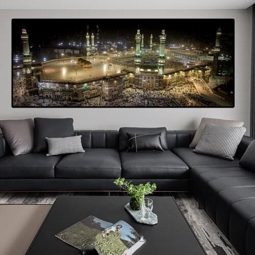 Al-Masjid Al-Haram Landscape diamond embroidery 3d diy diamond painting full diamond mosaic Night View of Mecca Muslim Art N1128