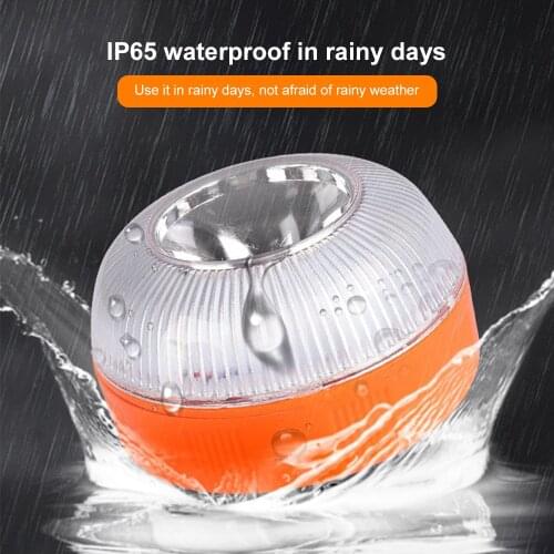 Emergency Light LED Strobe Beacon Light Car Emergency Beacon Light Rechargeable Magnetic Induction Strobe Light with USB cable