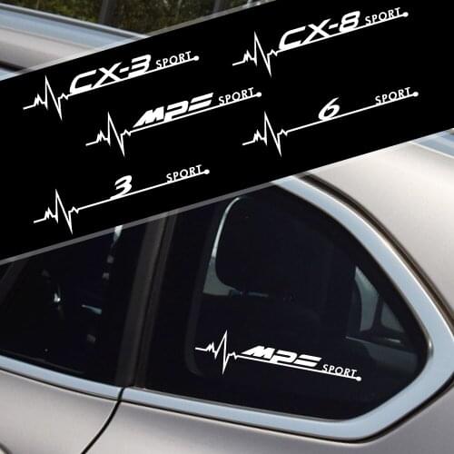 Car Accessories Side Window Reflective PVC DIY Decortion Stickers For mazda Axela Atenza CX-3 CX-5 CX-8 MS demio MPS 3 6