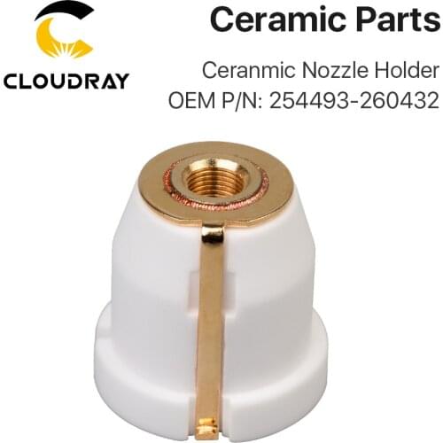 Cloudray Laser Ceramic Nozzle Holder OEM PIN 254493 / 260432 For Fiber Laser Cutting Head Free Shipping