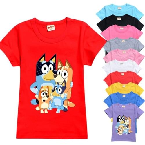 Kids T-shirt bing blueye Costume for Boys Cotton Short Sleeve Tees Girl Clothes Cartoon Print Clothing Casual Tshirt O-neck Tops