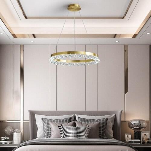 Europe led stone led iron luminaria pendente chandelier chandelier ring lamp home lighting livingroom bedroom