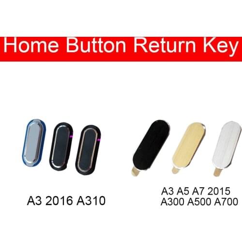 Home Return Key Menu Button For Samsung Galaxy A3 A5 A7 2015 2016 A310 A300 A500 A700 Menu Return Key Recognition Button Parts