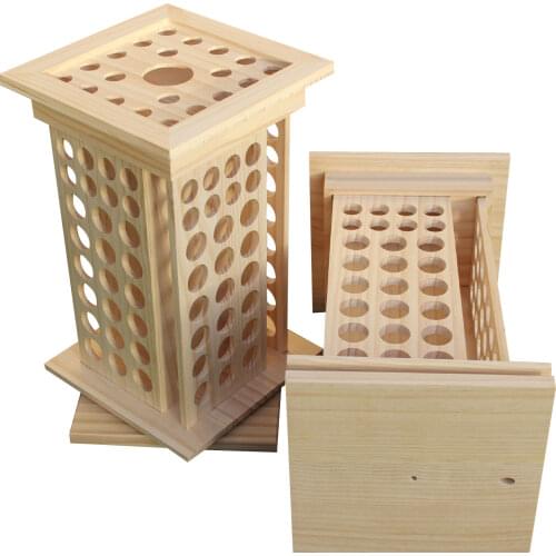 Essential Oil Storage Box Essential Stand Sample Rotatable Storage Rack Wooden Case Aromatherapy Organizer Solid Wood Display