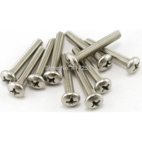 1 piece Metric M4*12mm Stainless steel Cross Recessed Pan Head Screws Fasteners