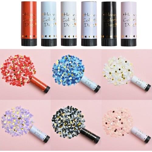 Mini Hand Held Spray Canister Birthday Wedding Party Hand Twisted Spring Cannon Tube Salute Fireworks Decor New Year Supply