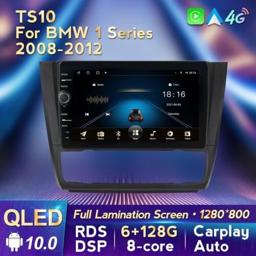 MLOVELIN QLED 8Core 6G 128G ROM DSP 48EQ Carplay Android Auto For BMW 1 Series E81 E82 E87 E88 Car GPS Navigator Radio media