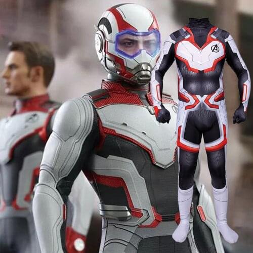 Male/Female/Kids Quantum Suit Cosplay Costume Zentai Halloween Costume SuperHero Bodysuit Jumpsuit Swimming Suits