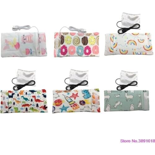 New Travel Stroller USB Milk Water Warmer Insulated Bag Baby Nursing Bottle Heater 6 Colors