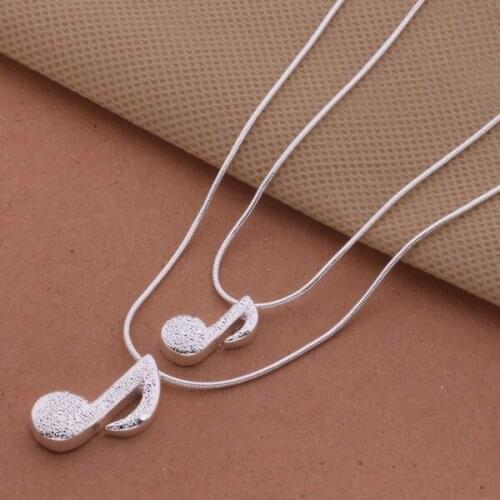 Wholesale High quality silver plated Fashion jewelry chains necklace pendant WN-461