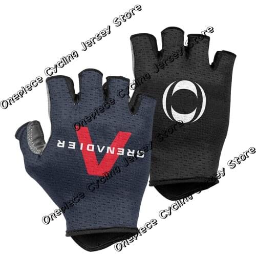 INEOS 2021 Team Cycling Gloves Mens Bicycle Gel Half Finger Glove One Pair Size M-XL Guante Ciclismo Gant cyclisme