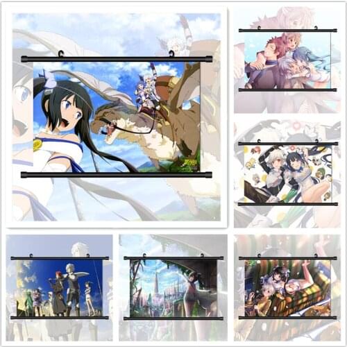 Danmachi Hestia Anime Manga HD Print Wall Poster Scroll