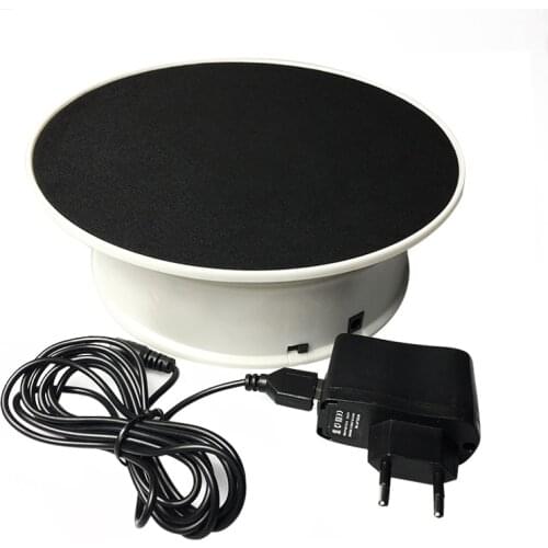 20cm 360 Degree Electric Rotating Turntable Display Stand for Photography Max Load 1.5Kg video shooting props Turntable Battery