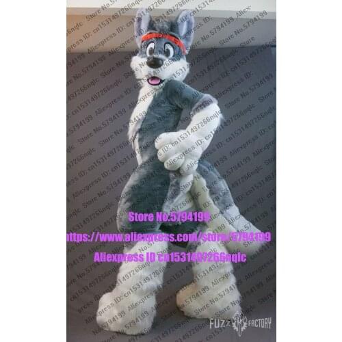 Customized Available REAL PHOTO KJ0035 full sets husky dog Suit fursuit CAT wolf Costume fox Party Carnival Gift