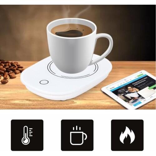 Portable USB EU Plug Insulation Cup 110V Thermostat Coaster Tea Beverage Warmer Pad Insulation 55 ° C Heating Office Daily