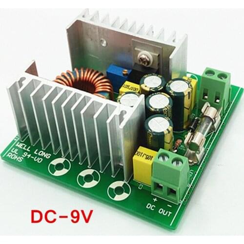 DC-DC 12A Adjustable Buck Module, 5-30V 24v to 1.2-36V Regulator Module,Default output 9V