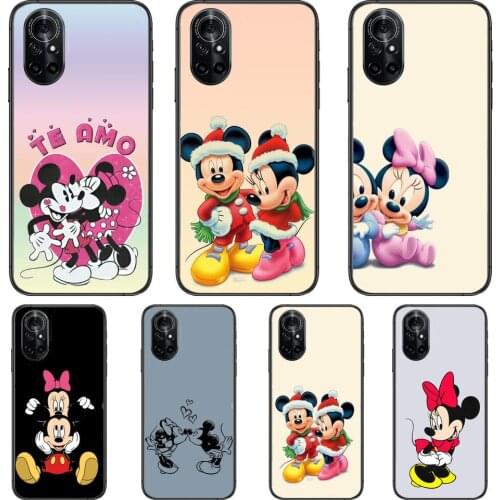 Baby Mickey Minnie Mouse Clear Phone Case For Huawei Honor 20 10 9 8A 7 5T X Pro Lite 5G Black Etui Coque Hoesjes Comic Fash d