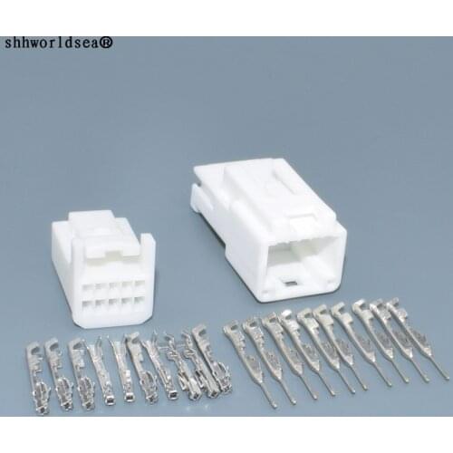Shhworldsea 10pin 0.7mm male female auto electric wire terminal cable harness socket