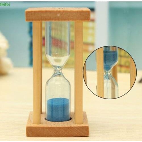 1/3/5 Mins Wooden Sand Sandglass Hourglass Timer Clock Home Decor Gift Kitchen Hot Sale @A