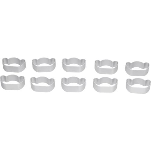 10Pcs/Set Stainless Steel Moon Cake Mold Set Cookies Biscuits Cutter DIY Baking Mold Set DIY Pastry Tool