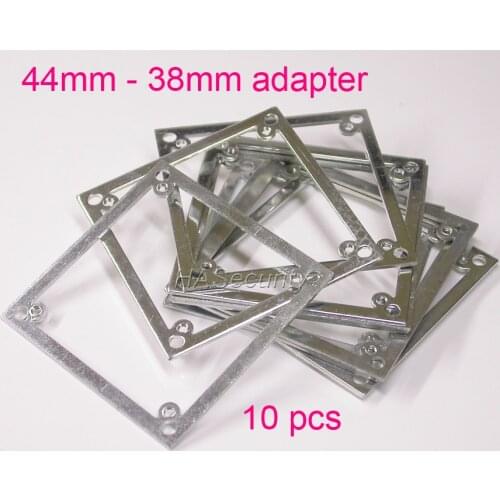 10pcs) metal plate / adapter / spacer / converter 44 x 44mm to 38 x 38mm for CCTV camera PCB module installation assembly