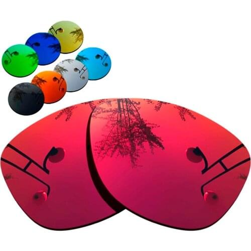 100% Precisely Cut Polarized Replacement Lenses for Frogskins Sunglasses Magenta Red Mirrored Coating Color- Choices