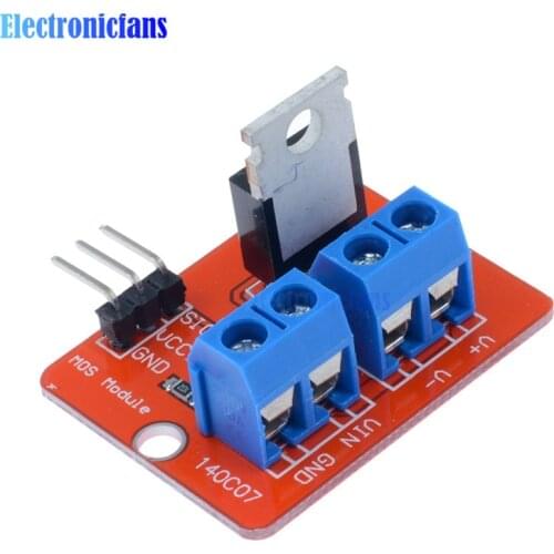 2Pcs Top Mosfet Button IRF520 Mosfet Driver Module For Arduino MCU ARM For Raspberry Pi 3.3V-5V Power MOS PWM Dimming LED Hot