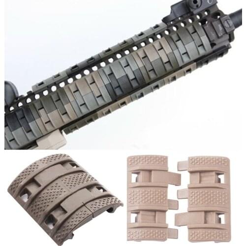 New 32pcs Handguard Tactical Gun Accessories Weaver Picatinny Rubber Quad Rail Protector Covers Hunting Gun Hand Guard Airsoft