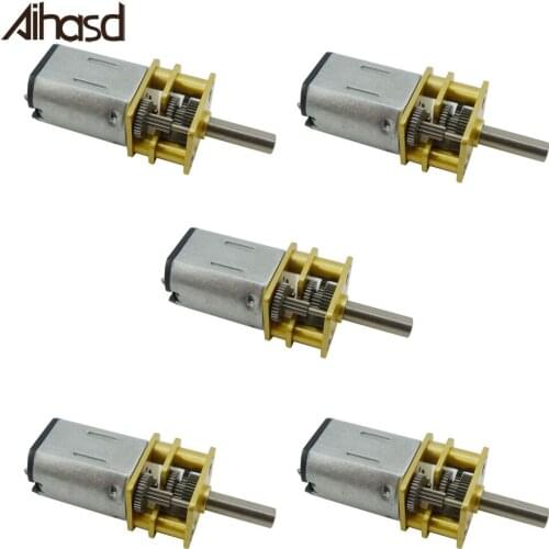 5PCS/LOT N20 RPM Mini 12V DC 200 RPM High Torque Electric Gear Box Motor