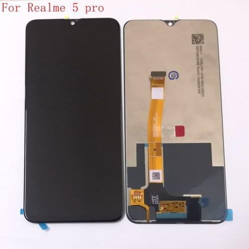 6.3" For Realme 5 pro RMX1971 lcd screen digitizer touch glass full set real me 5pro lcd frame