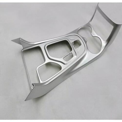 ACCESSORIES For Jeep Cherokee 2014-2017 CHROME SHIFT GEAR PANEL TRIM FRAME COVER GARNISH CUP DRINK HOLDER BEZEL CENTER