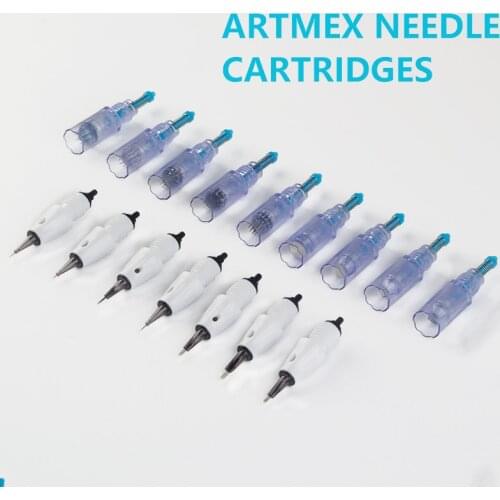Artmex V8 V6 V3 V1 Cartridge Needles 9/12/24/36/42/nano Needles Microneedle MTS Therapy System for Screw Port Machine Tips