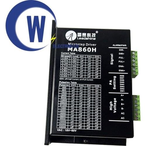 MA860H CNC Stepper Motor Driver 24-110VDC 256 Subdivision replace leadshine MA860H 2phase 18-80VAC 7.2A for NEMA23 NEMA34 motor