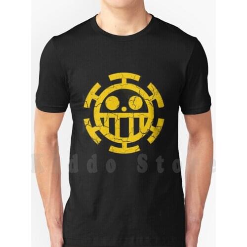 Trafalgar Law Logo T Shirt Print For Men Cotton New Cool Tee Trafalgar Law Manga Anime Luffy Zoro Nami Nico Robin Japan