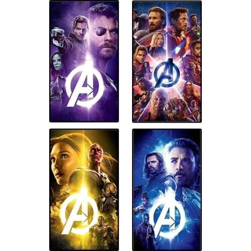 Marvel Superhero Poster Avengers Anime Captain America Spiderman Iron Man Art Canvas Wall Print Home Decoration Birthday Gift